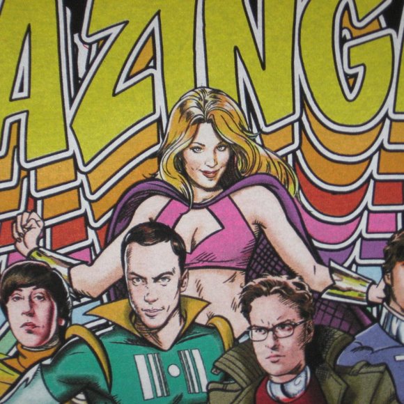 new Big Bang Theory tee t-shirt Bazinga unisex Sydney Cooper GIFT 38 40 MEDIUM - Picture 6 of 9